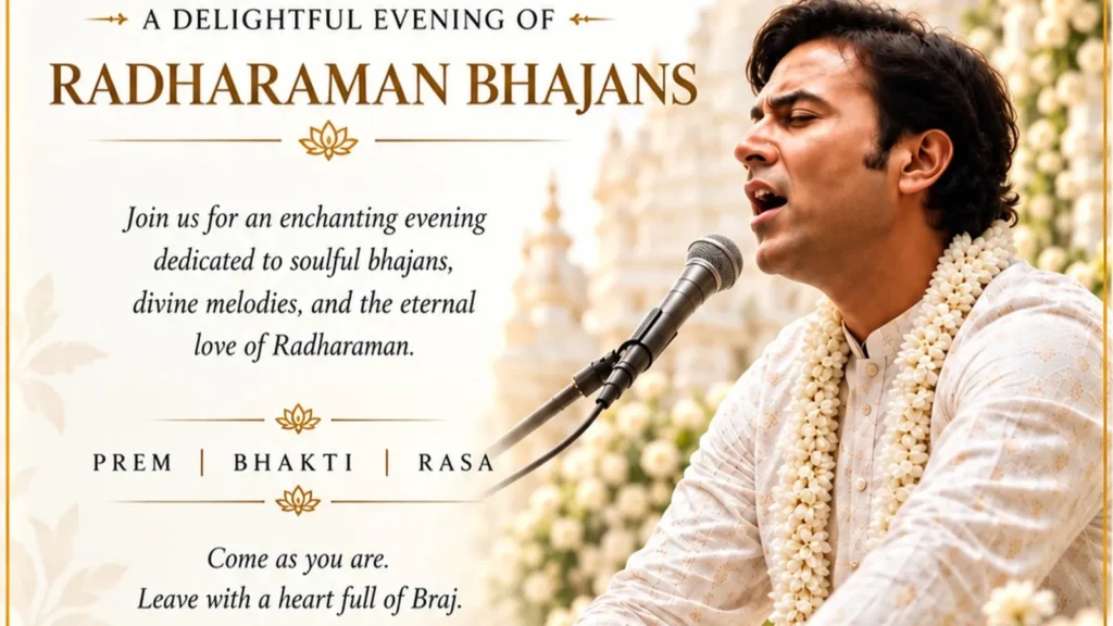 Braj – An evening of Radharaman Bhajans banner
