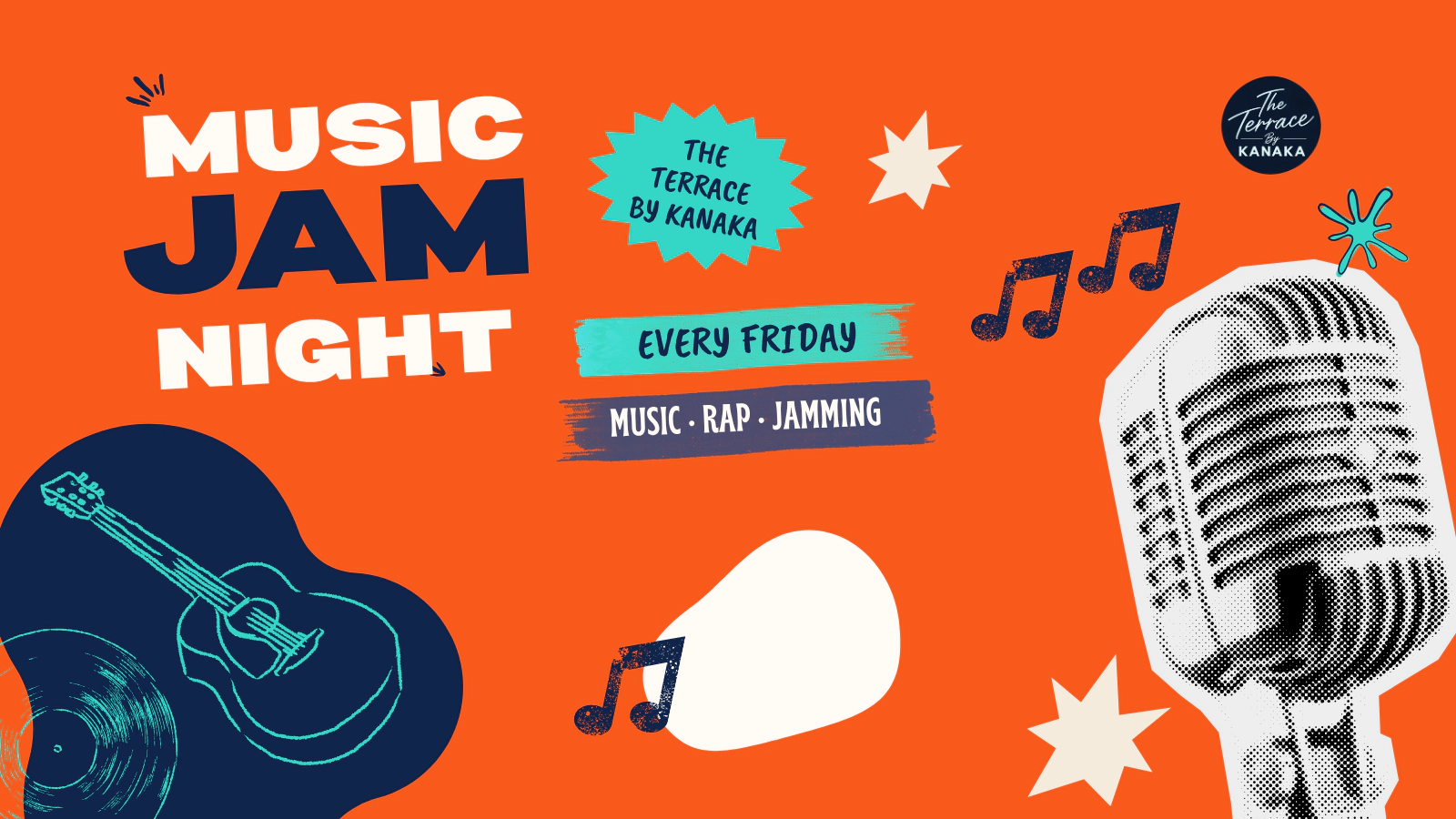 Music Jam Night at The Terrace by Kanaka banner