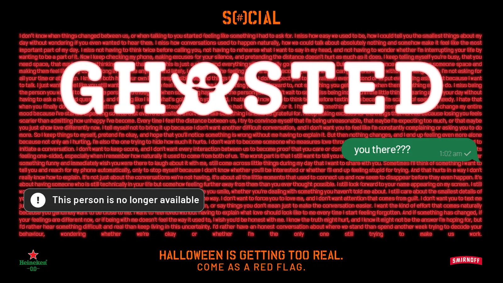 Ghosted | Halloween Party at Noida SOCIAL banner